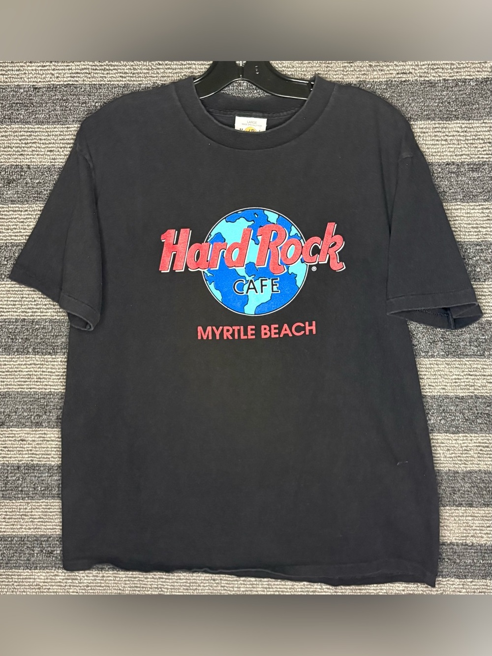Vintage 90’s Hard Rock Cafe Myrtle Beach Single Stitch Black T-Shirt Large EUC